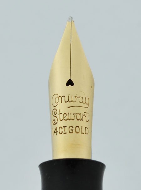 Conway Stewart 759 (1950s) - Burgundy Marble, Lever Filler, Semi